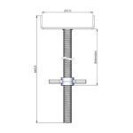 frame-8” X 8” -U-head-screw-jack-1b