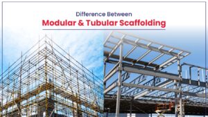 Completed scaffolding structure