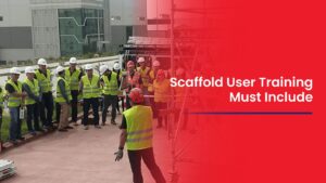 steel scaffolding support structure