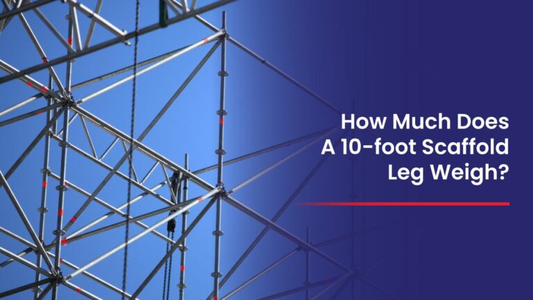 construction scaffolding tower setup