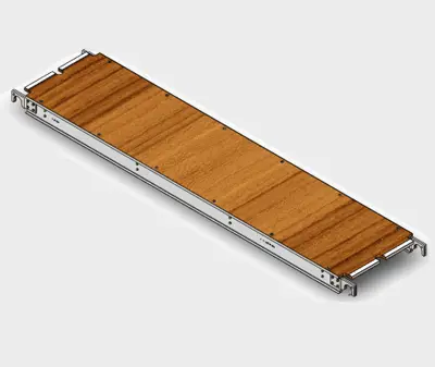 Aluminium Plywood Deck (Bolted Design) (19” Wide)
