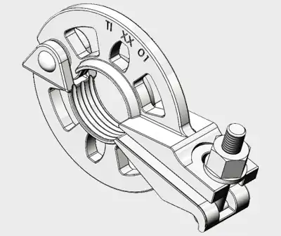 Ringlock System Rosette Clamp