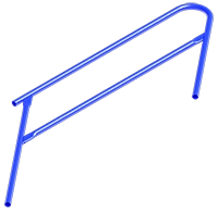 Internal and Outside Handrail (7’W X 6’4″)