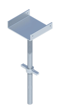 8″ X 8″ U-Head Screw Jack (DUAL GROOVE NUT)