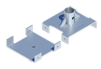 8″X 8″ Four Way U-Head (For Screw)