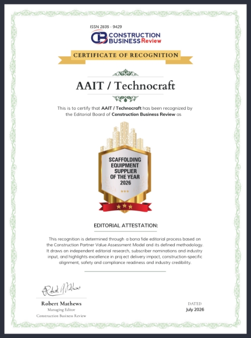 Scaffoloding Equipment Supplier of The Year 2026